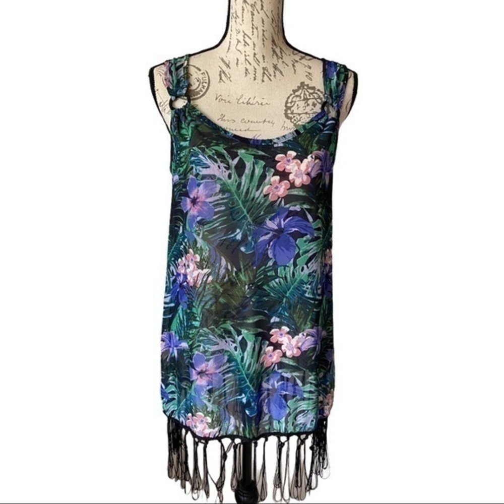 Sister Sheer Bathing Suit Cover Up Size L